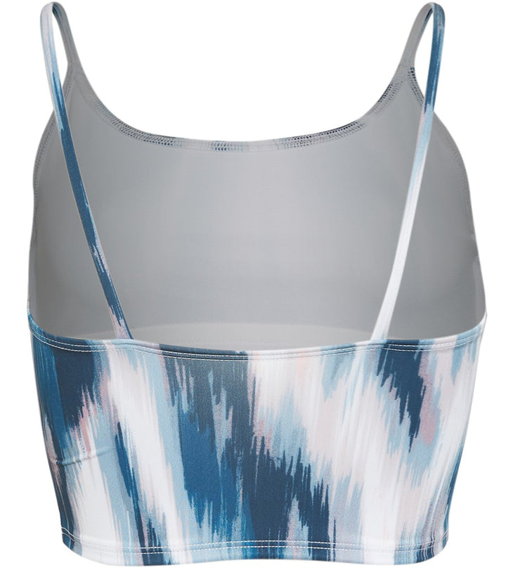 Onzie Flow Belle Cami Crop Top 3778 Printed - Indigo Kat - rear view