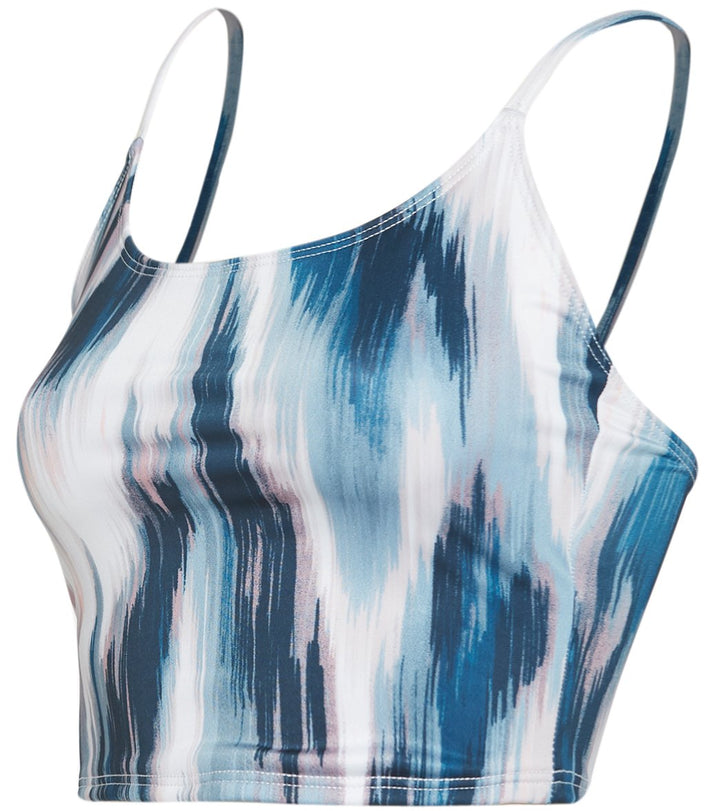 Onzie Flow Belle Cami Crop Top 3778 Printed - Indigo Kat - side view
