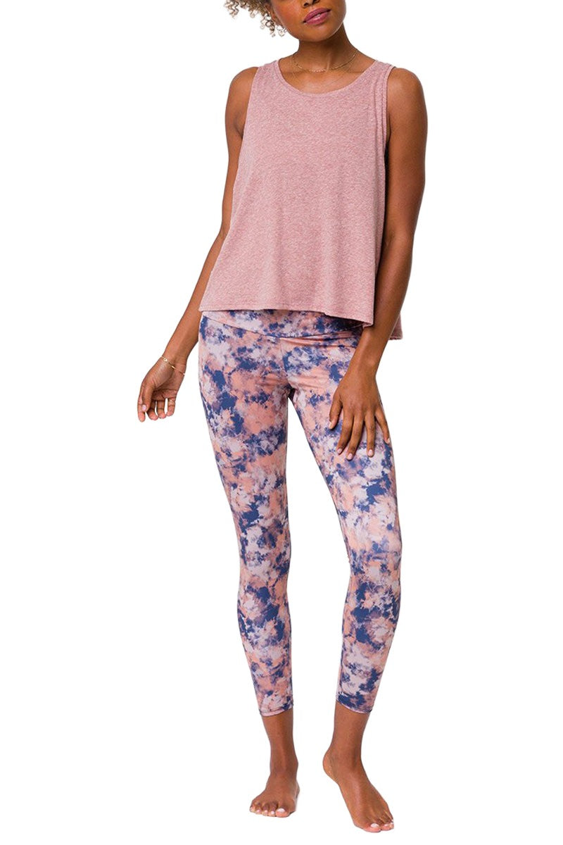 Onzie Flow Yoga Vintage Tank Top 3780 - Fawn - Full View