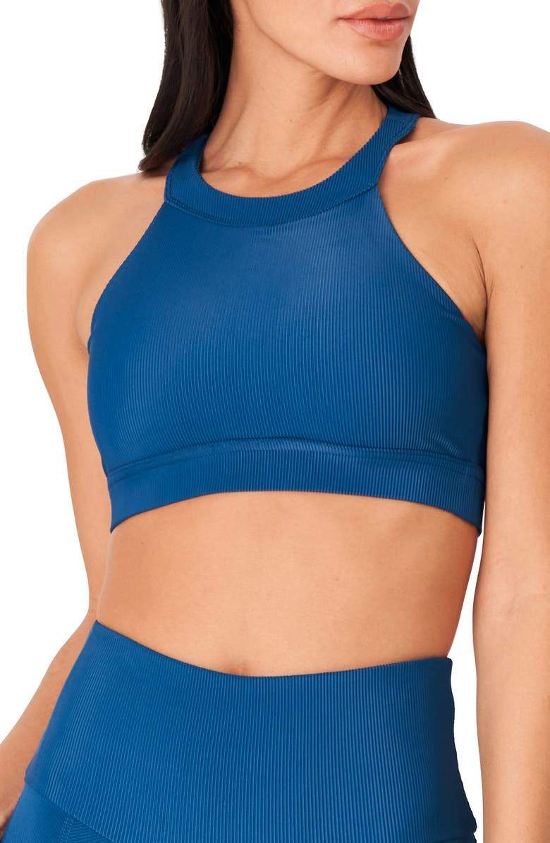 Onzie High Neck Ribbed Cropped Top 3789
