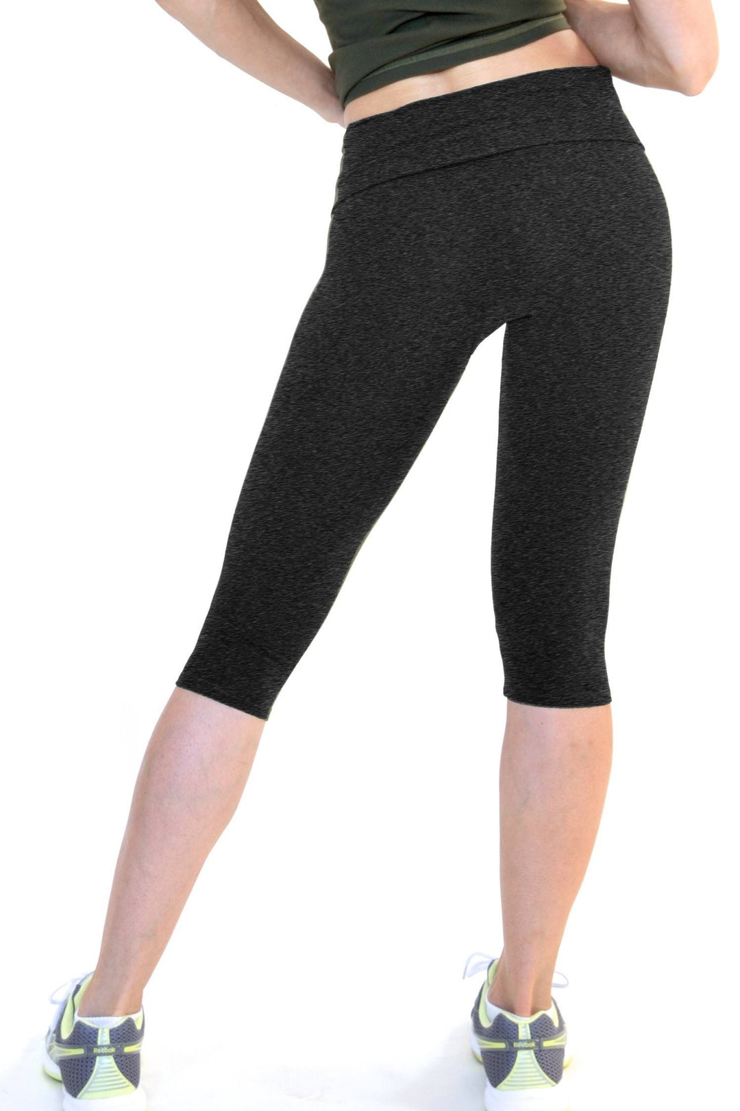 One Step Ahead Roll Down Fitted Capri R201 - Charcoal - rear view