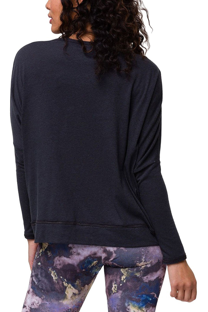 Onzie Long Sleeve Vintage Top 3791 - Black - Back View