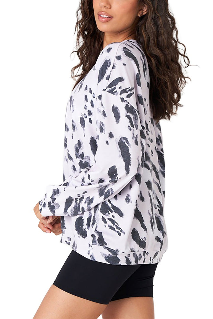 Onzie Boyfriend Sweatshirt 3792 - Calico - Side View