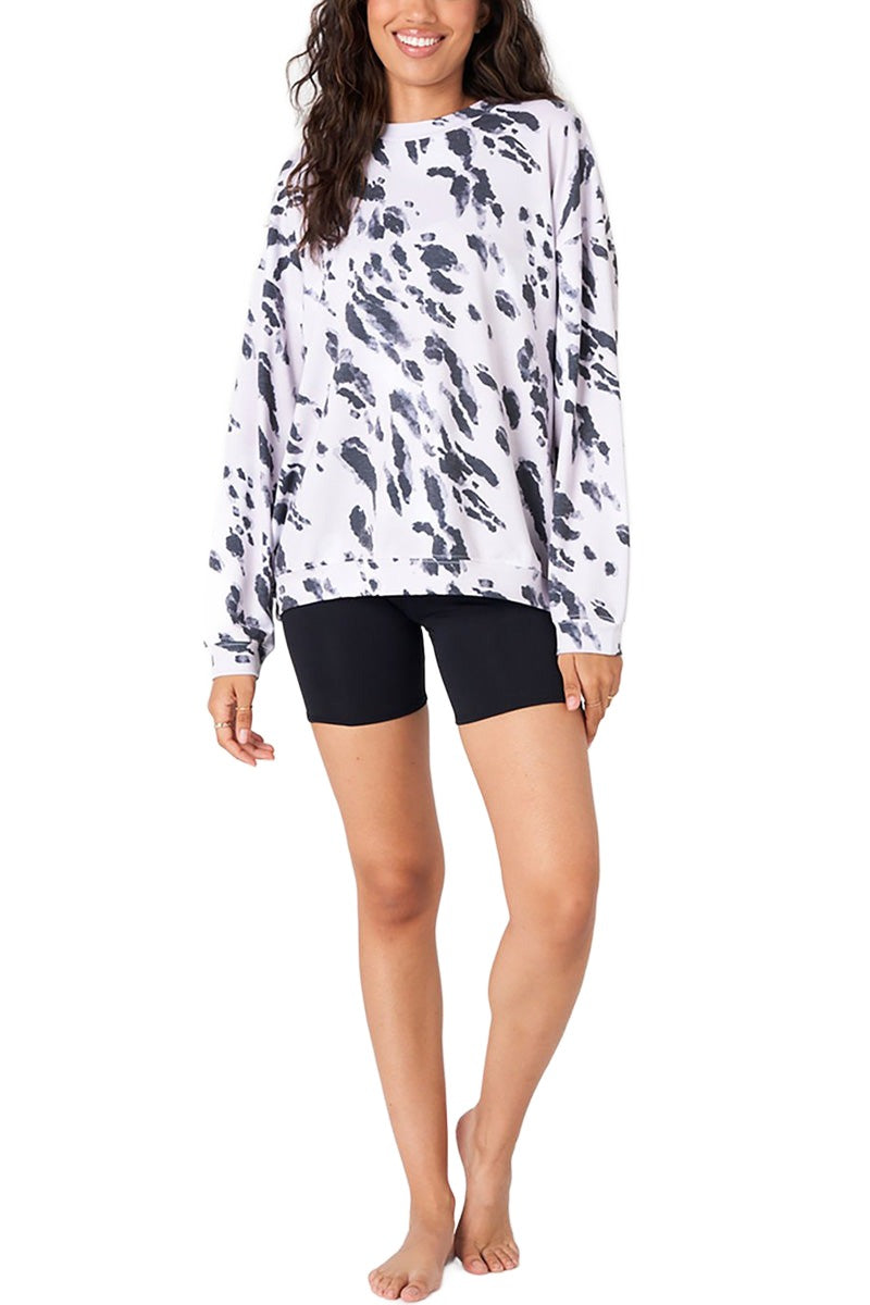 Onzie Boyfriend Sweatshirt 3792 - Calico - Full View