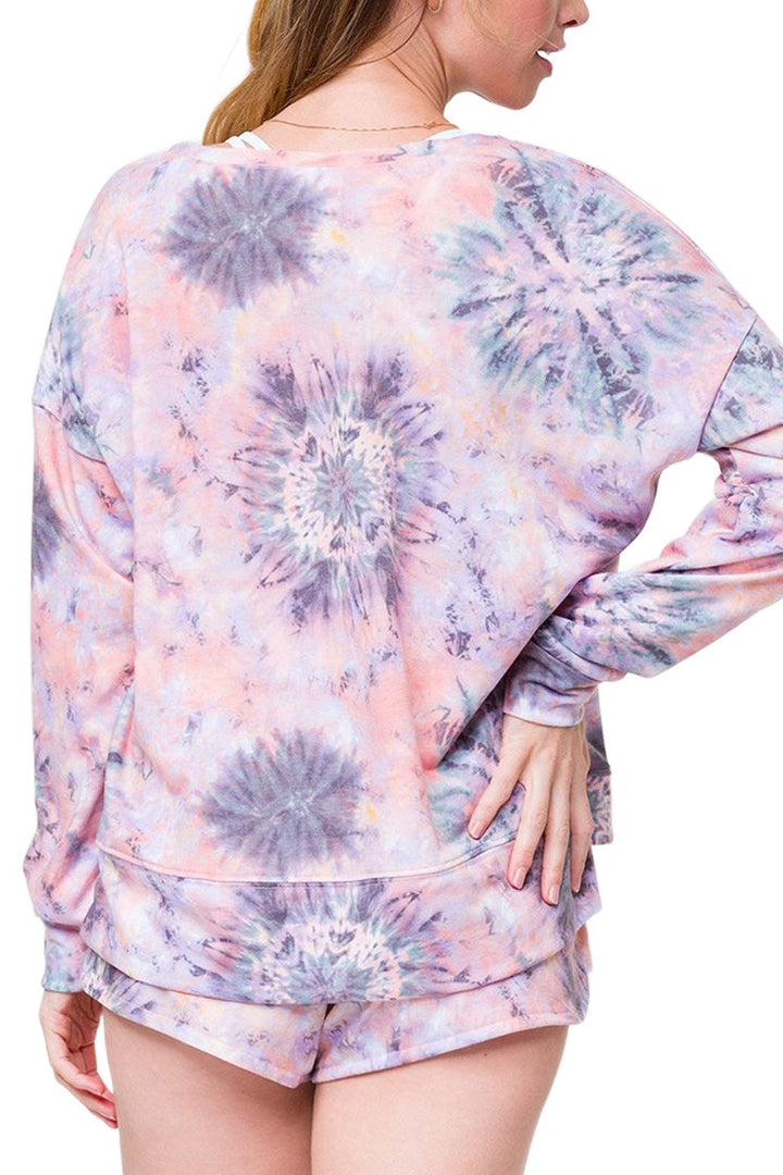 Onzie Boyfriend Sweatshirt 3792 - Strawberry Fields - Back View