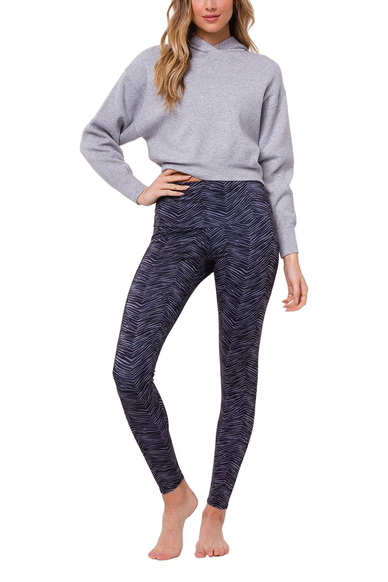 Onzie Crop Hoodie Sweater 3797 - Grey - Full View