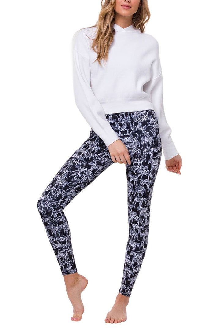 Onzie Crop Hoodie Sweatshirt 3797 - white - front view