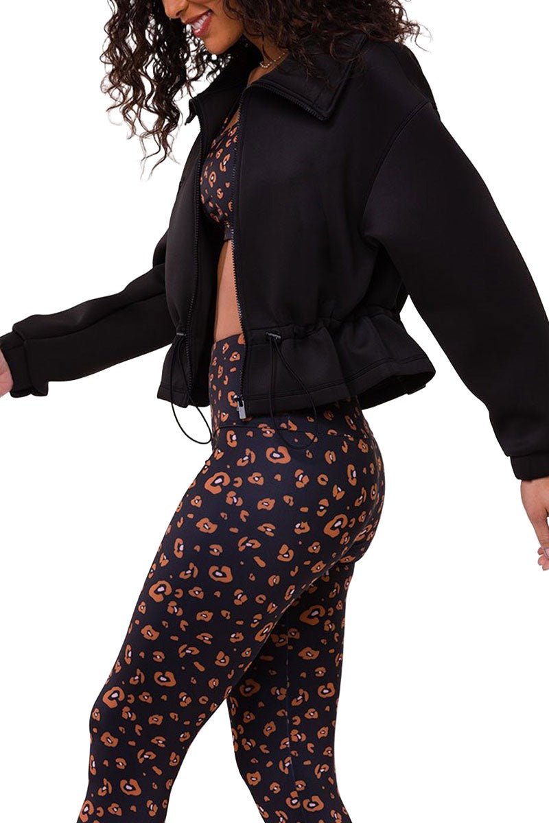 Onzie Flow Cinch Jacket 3798 - Black - side alt view