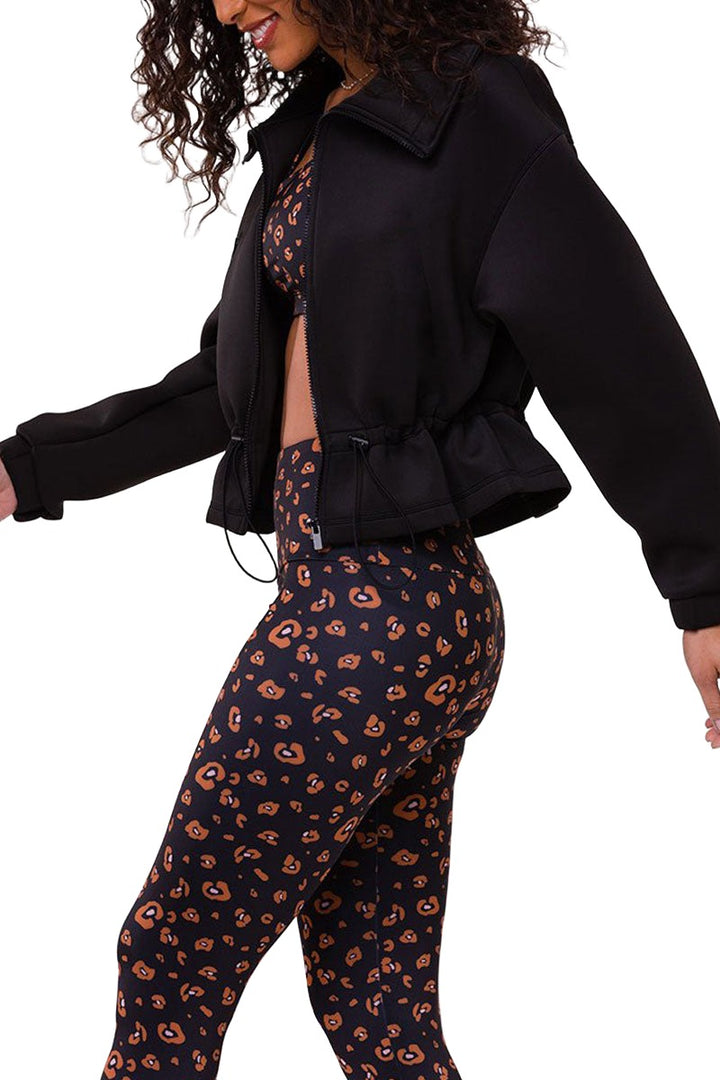 Onzie Flow Cinch Jacket 3798 - Black - side alt view