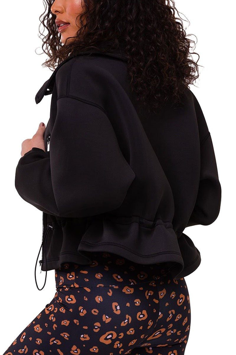 Onzie Flow Cinch Jacket 3798 - Black - side view