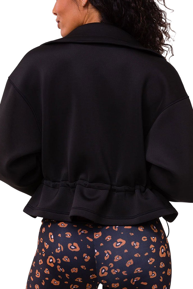 Onzie Flow Cinch Jacket 3798 - Black - rear view