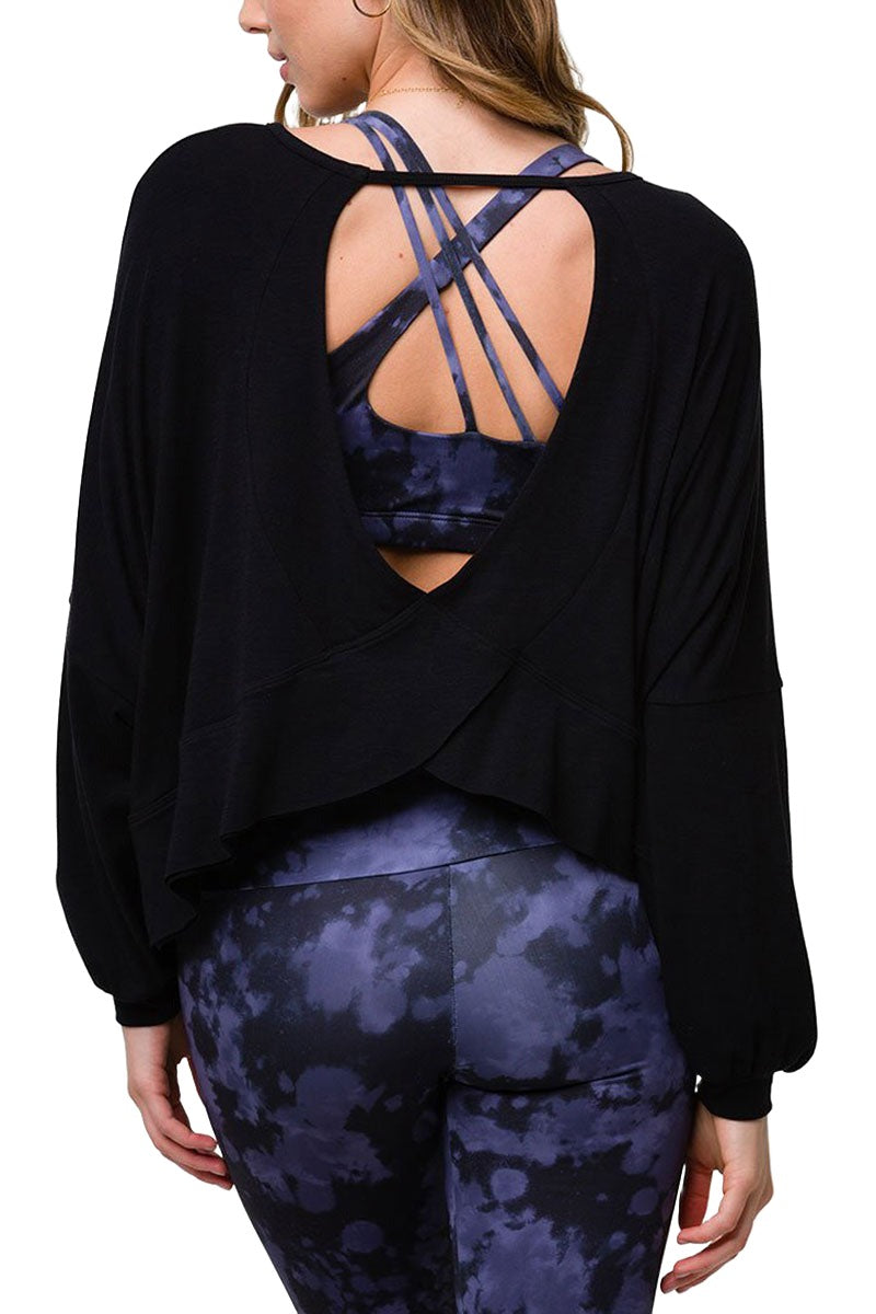 Onzie OM Top 3800 - Black - Back View