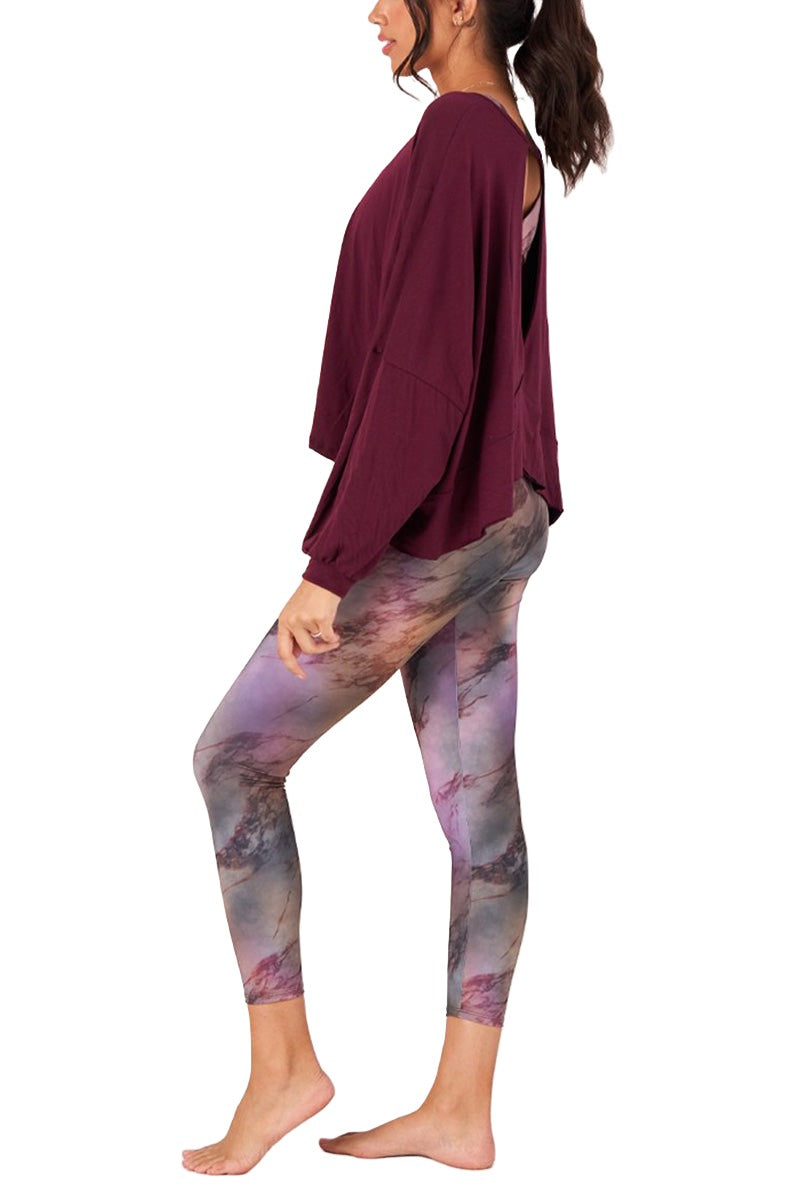 Onzie OM Top 3800 - Fig - Full Side View