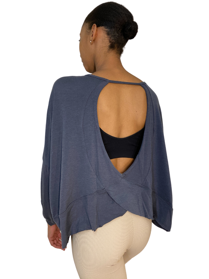 Onzie OM Top 3800 - O Blue - Back View