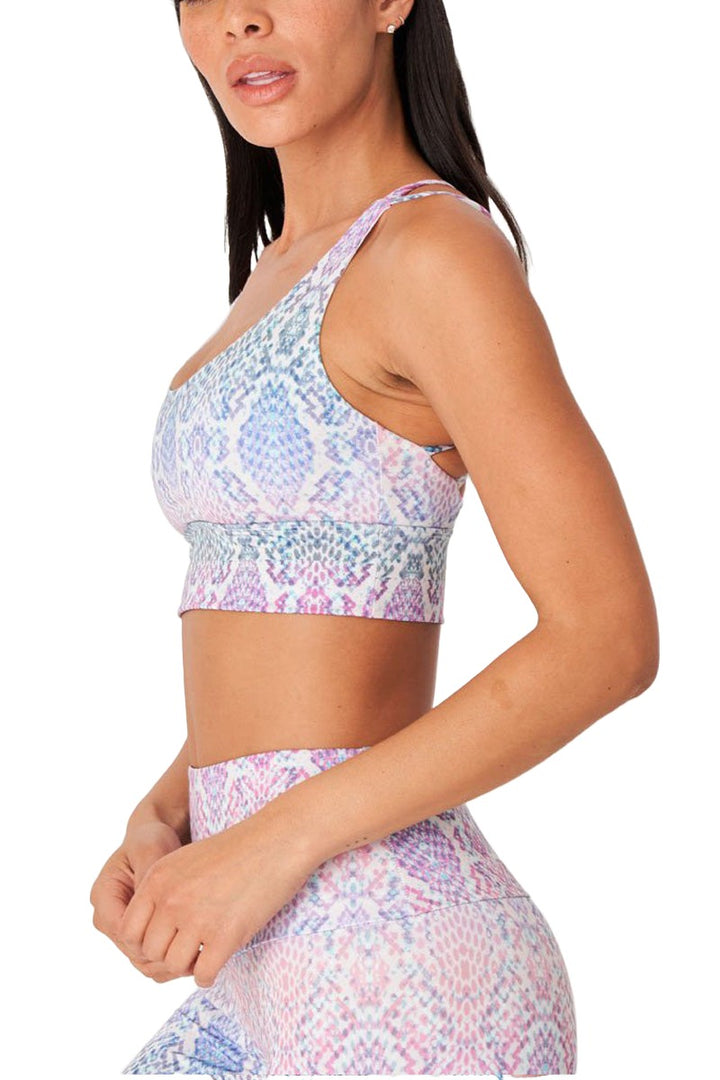 Onzie Flow Sacred Bra 3805 and Plus - Rainbow Snake - Side View