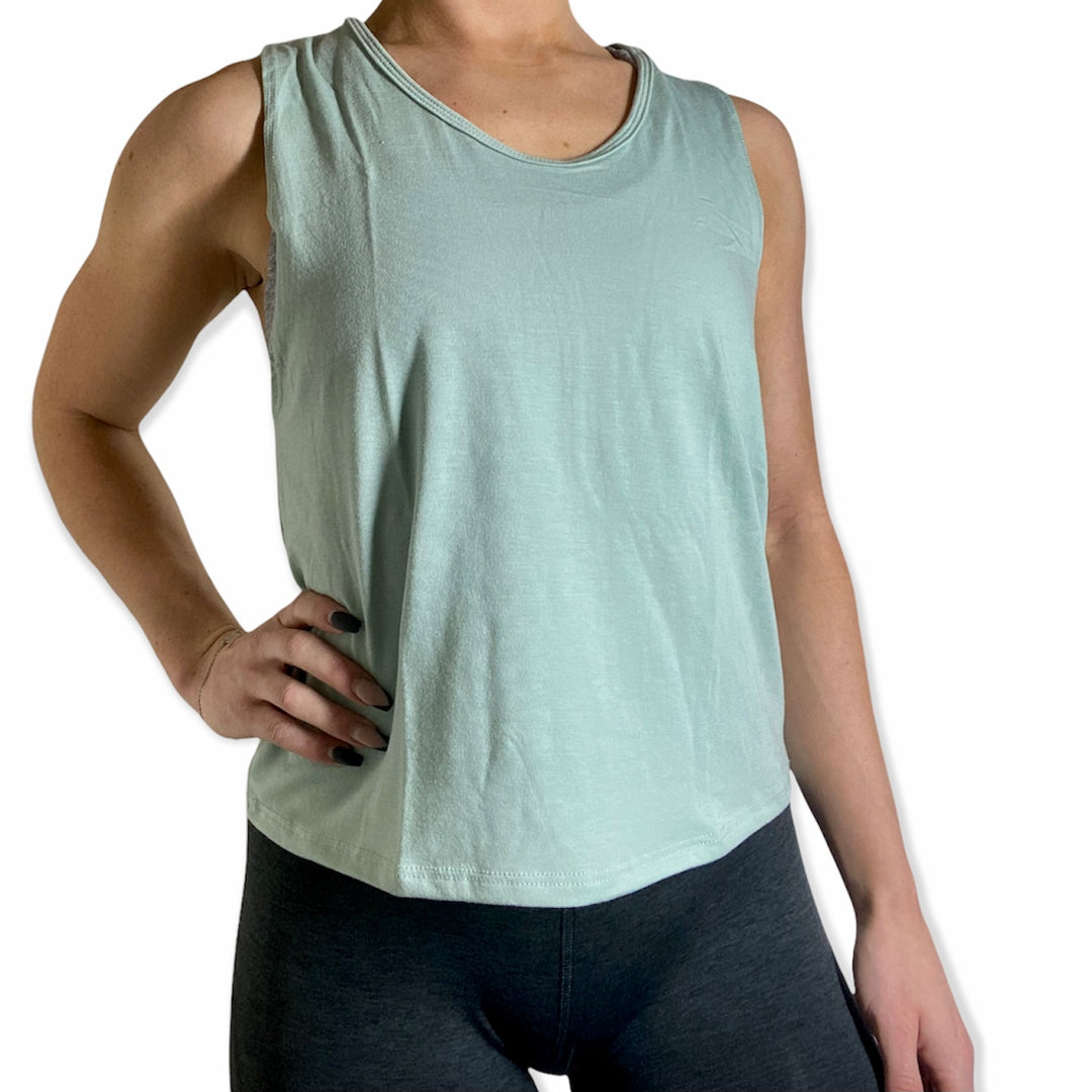 Onzie Flow Yoga Loose Cut Out Tank 3806