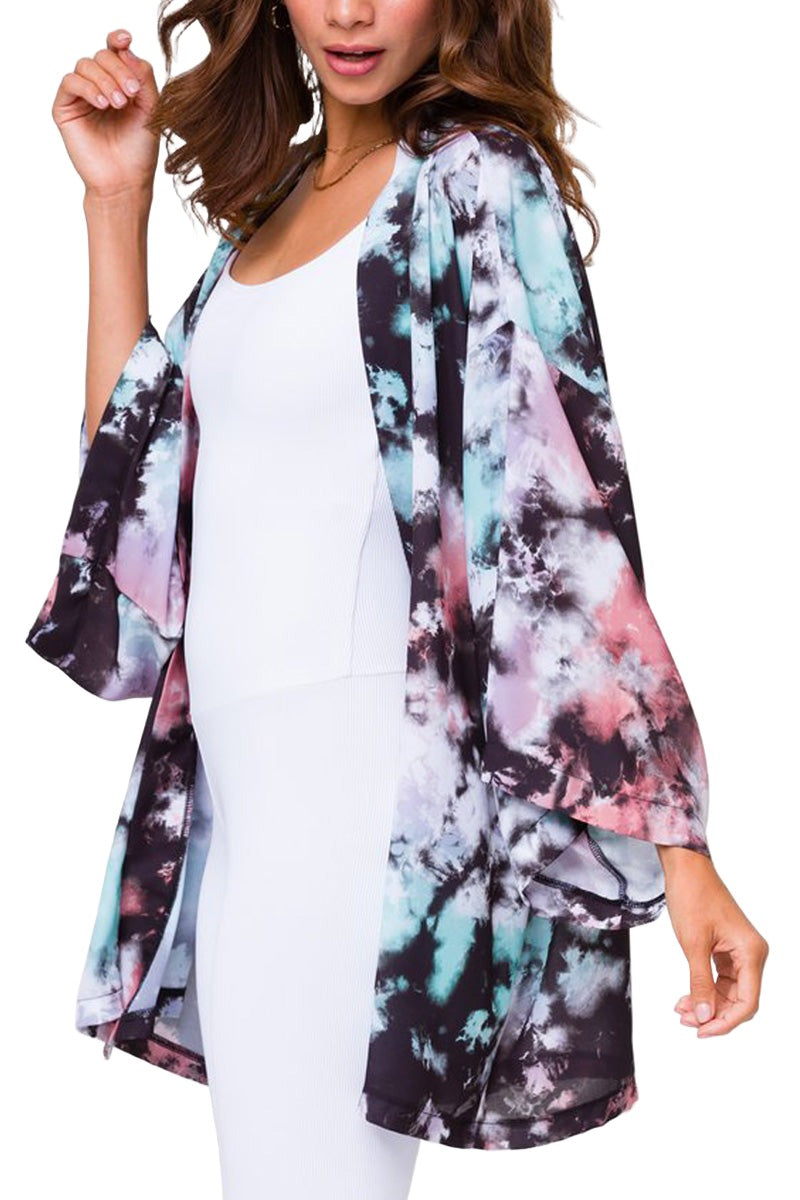 Onzie Flow Freedom Kimono 3807 - True Romance - Side View