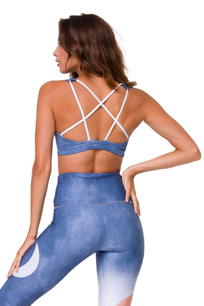Onzie Hot Yoga Mudra Bra 3098 - SoI Y Luna - Back View