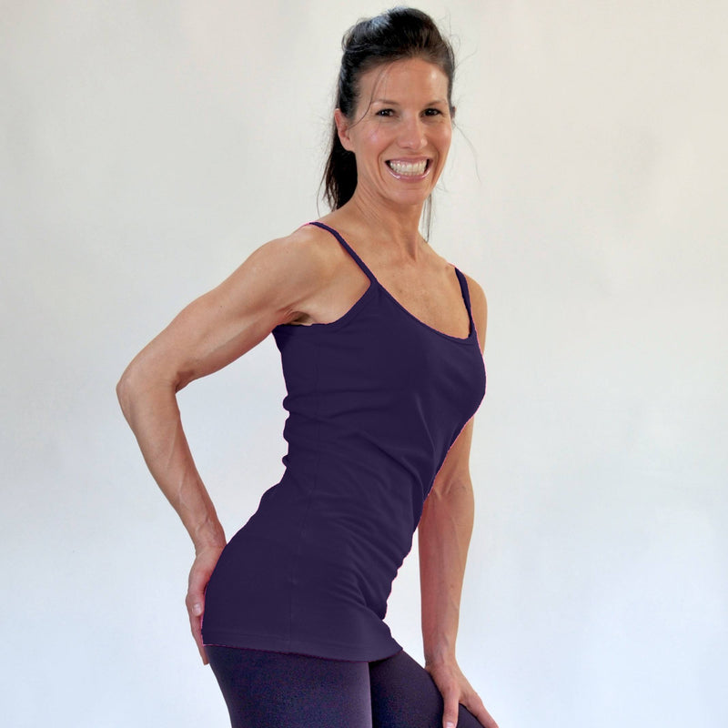  One Step Ahead Strappy Cami 2013 - Eggplant - side view