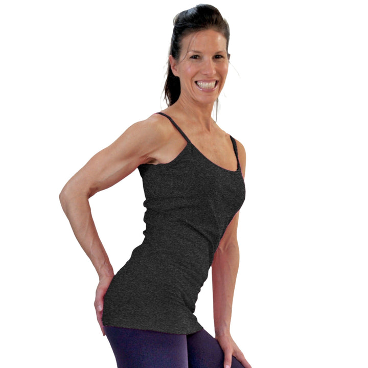  One Step Ahead Strappy Cami 2013 - Charcoal - side view