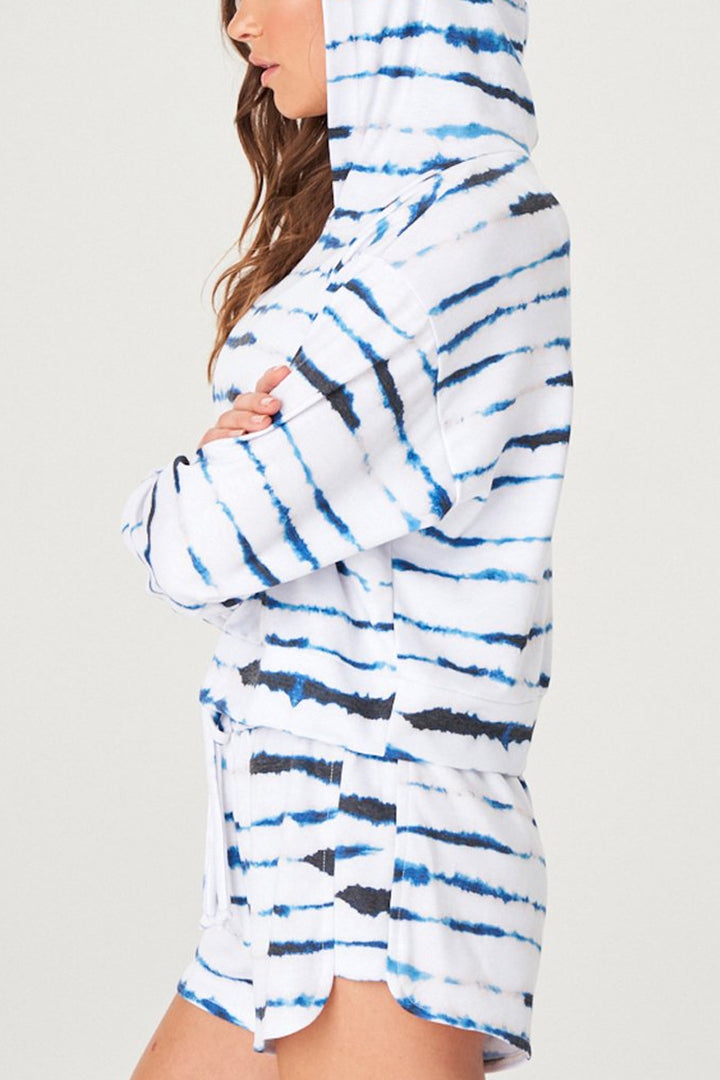 Onzie Flow Weekend French Terry Crop Hoodie 3815 - Storm