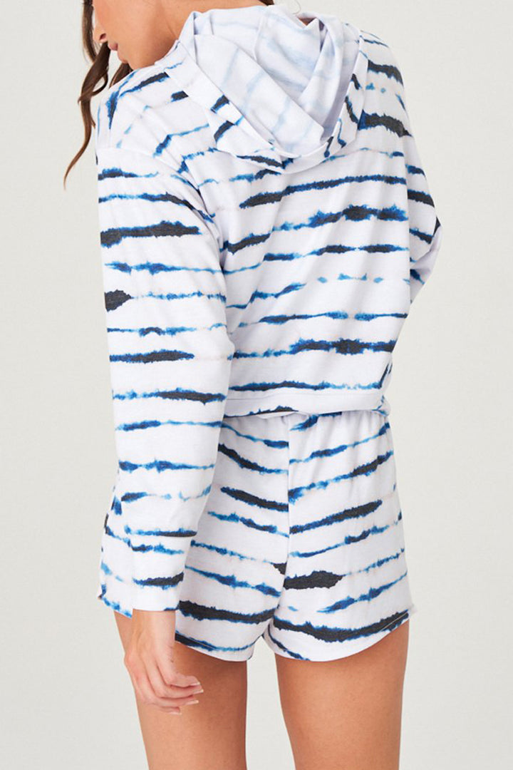 Onzie Flow Weekend French Terry Crop Hoodie 3815 - Storm