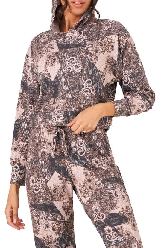 Onzie Flow Weekend French Terry Crop Hoodie 3815