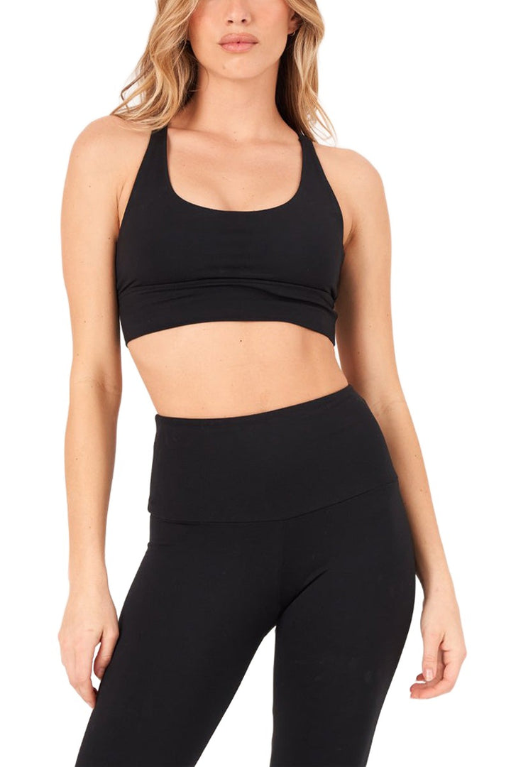 Onzie Flow Luxe Bra 3817 - Black - Front View