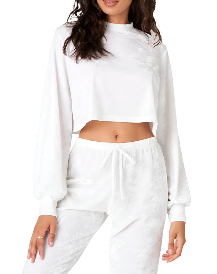 Onzie Velvet Crop Top 3823 - O Velvet - Front View