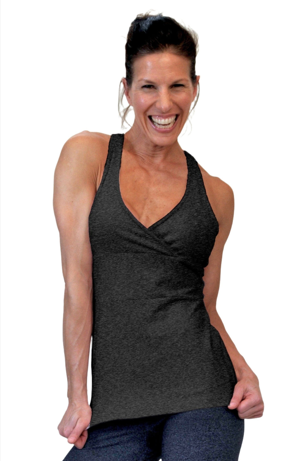 One Step Ahead Cross Padded Long Top 2011 - Fuschia - front view