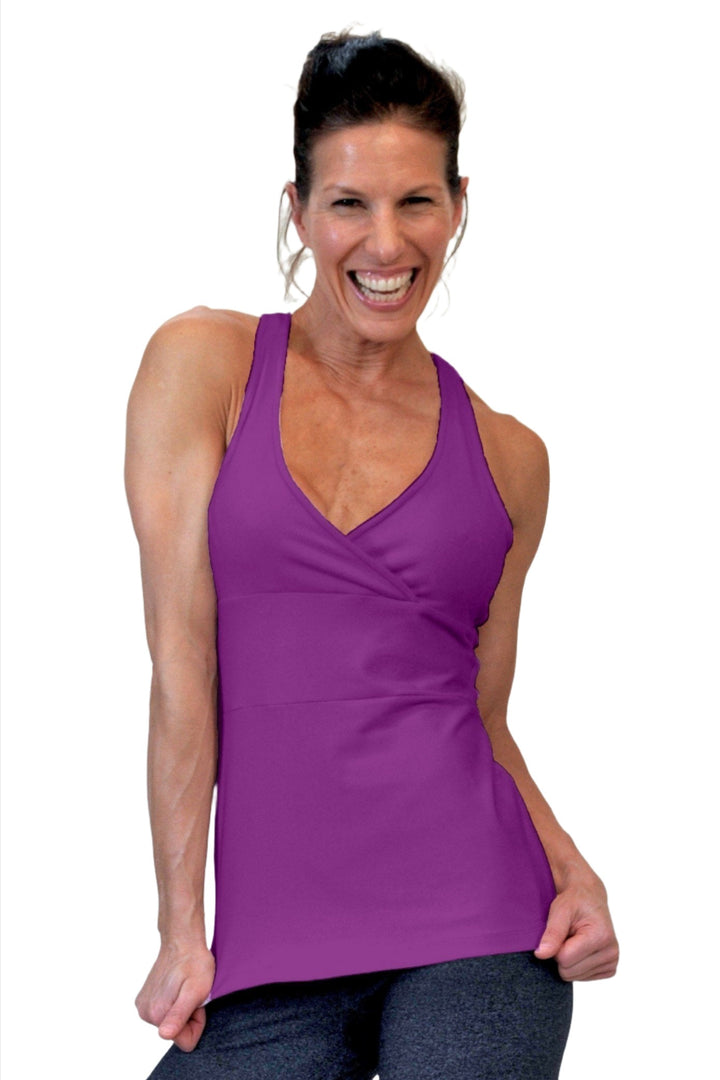 One Step Ahead Cross Padded Long Top 2011 - Pink - front view