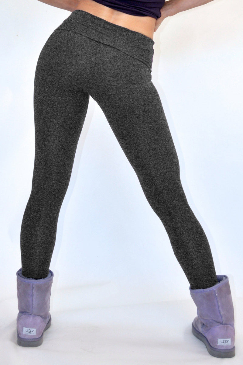 One Step Ahead Roll Down Fitted Leggings R200 -  Charcoal - rear view