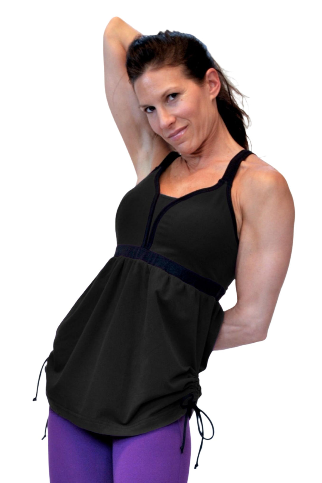 One Step Ahead Harmony Tank 2073 - Black - front view