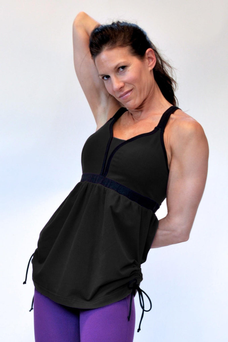 One Step Ahead Harmony Tank 2073 - Black - front view
