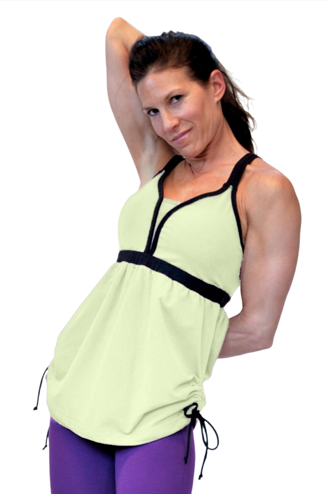 One Step Ahead Harmony Tank 2073 - Melon - front view