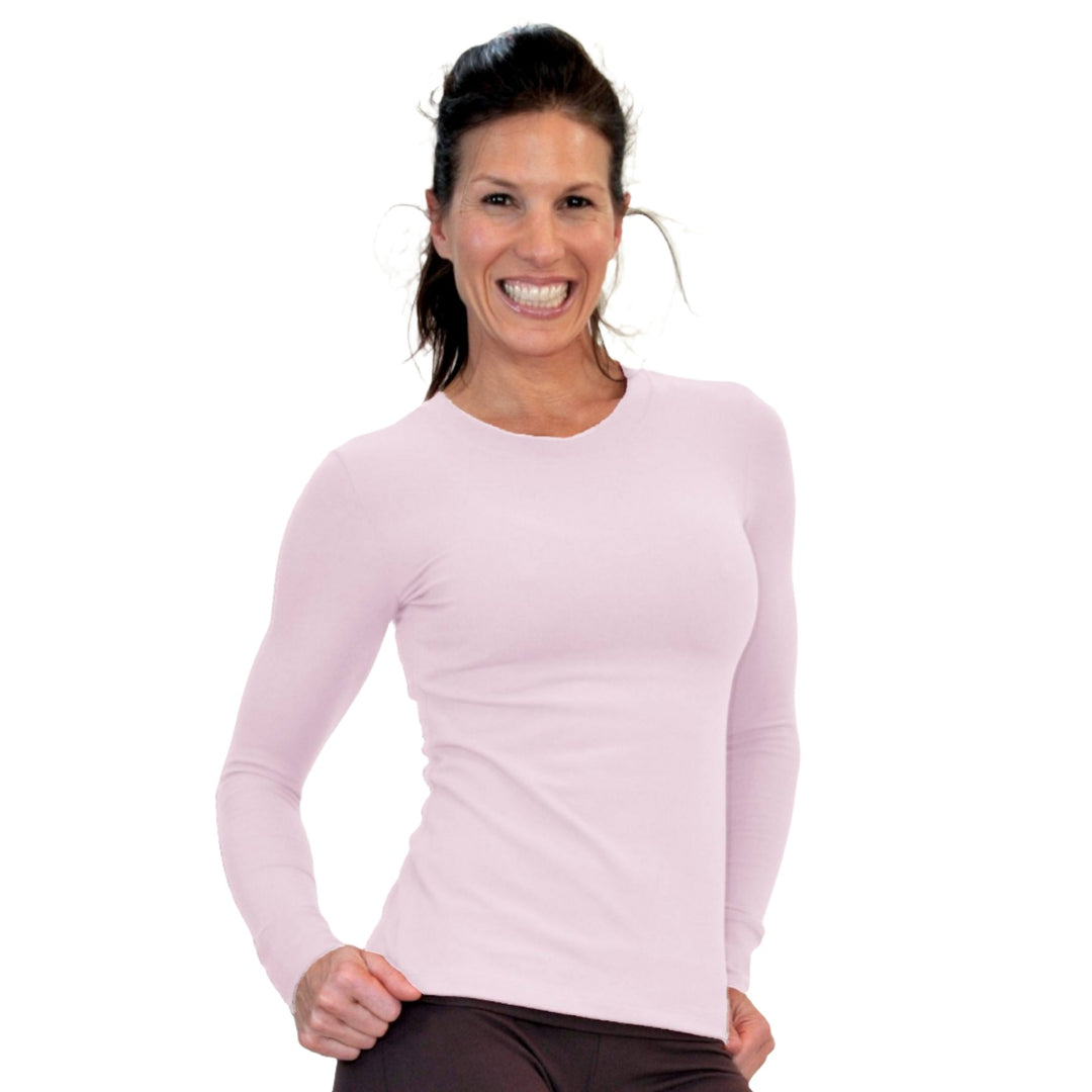 One Step Ahead Crew Neck Long Sleeve Top 2010 - Pink - front view