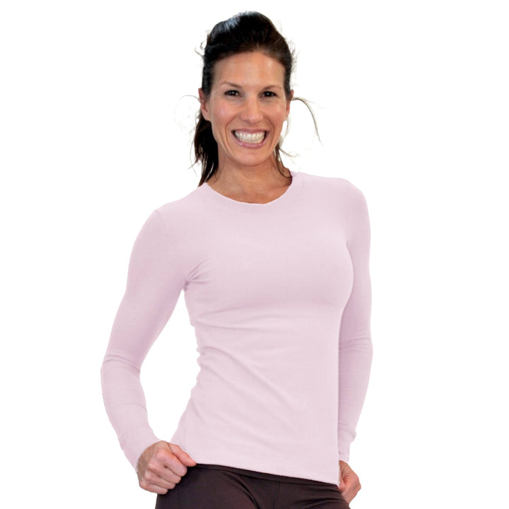 One Step Ahead Crew Neck Long Sleeve Top 2010 - Pink - front view