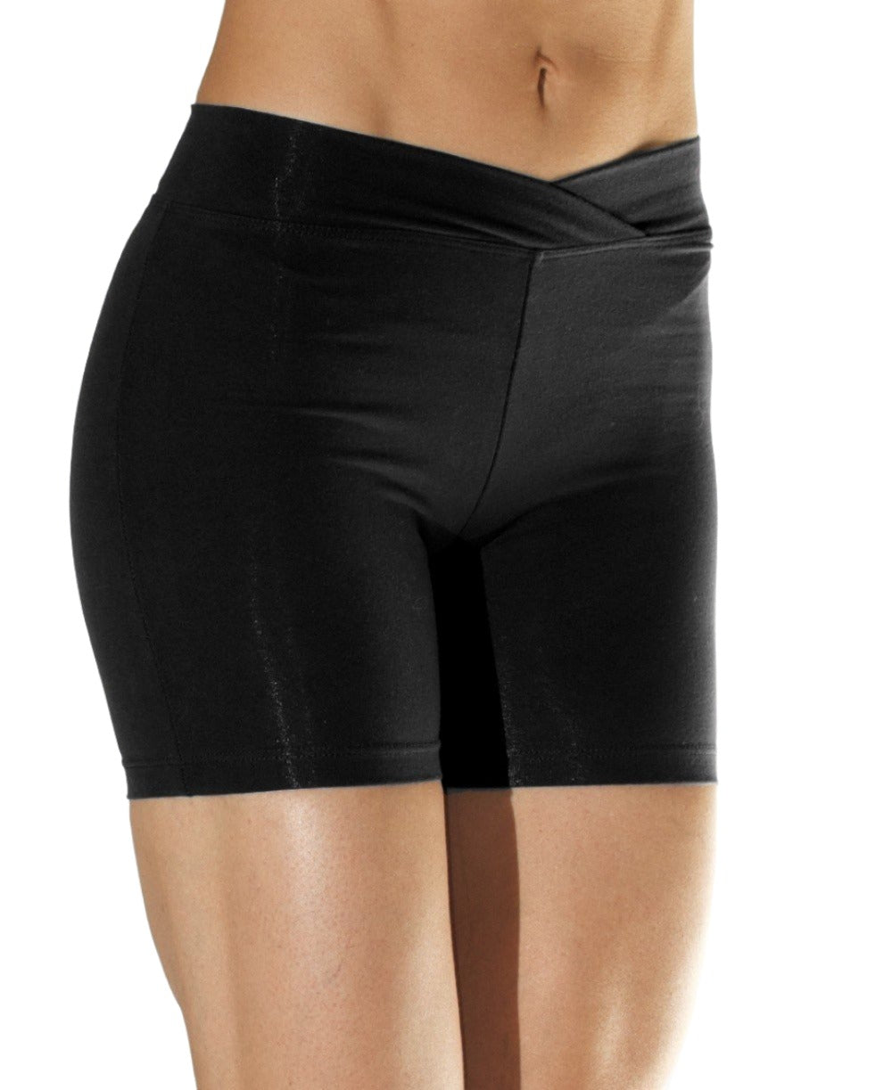 One Step Ahead V Front Shorts 208V - black - front view 