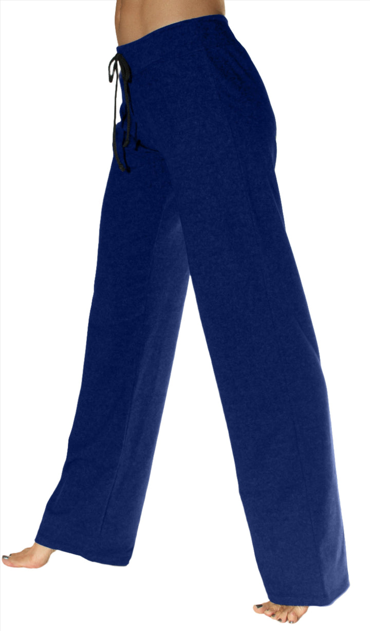 One Step Ahead Loose Drawstring Pant 248  - Navy - side view