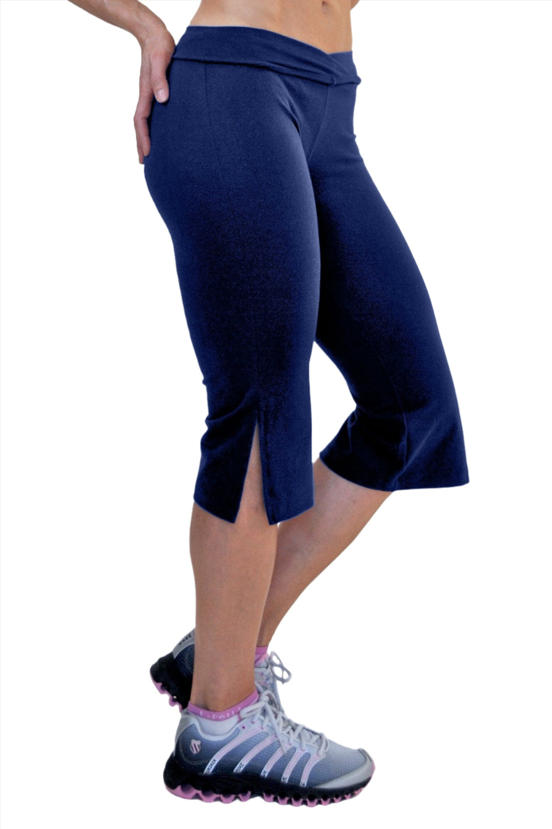 One Step Ahead Loose V-Front Capri 295 - Navy  - side view