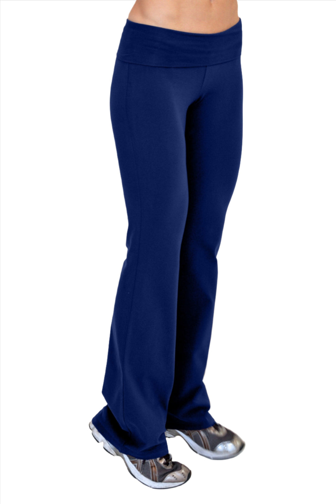 One Step Ahead Roll Down Bootcut Pant 20121 - Navy -   front view