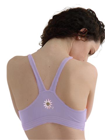Margarita Activewear Short Bra Top 422 - Lavender - rear  view