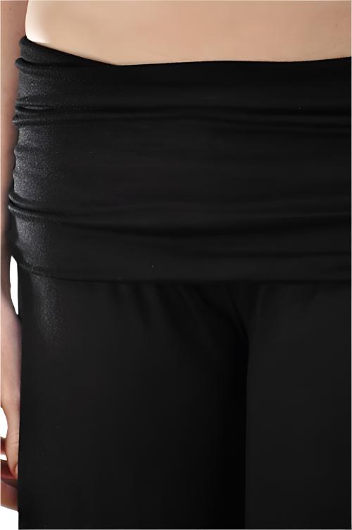 T-Party Roll down Waist Wide Leg Pant RN71837 - close view