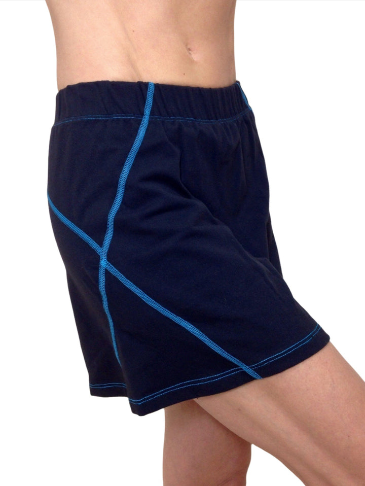 One Step Ahead Skort 20186 - Black/Turquoise - side  alt view