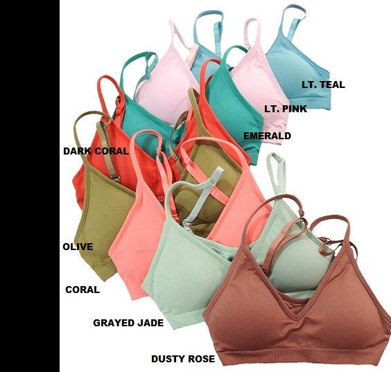 v neck seamless bras