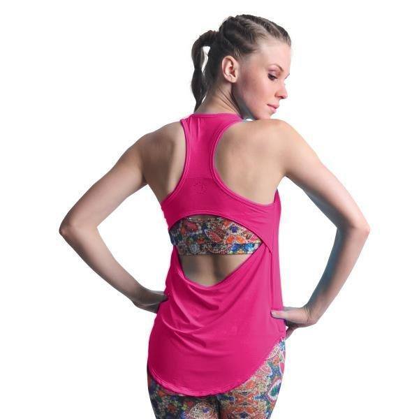 bia brazil open back mesh tank top