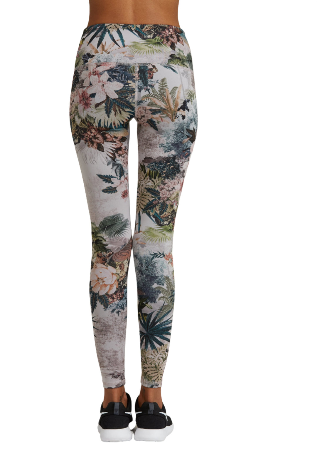Noli Yoga Milano Legging Tropical Print - Milano Flower -  rear view