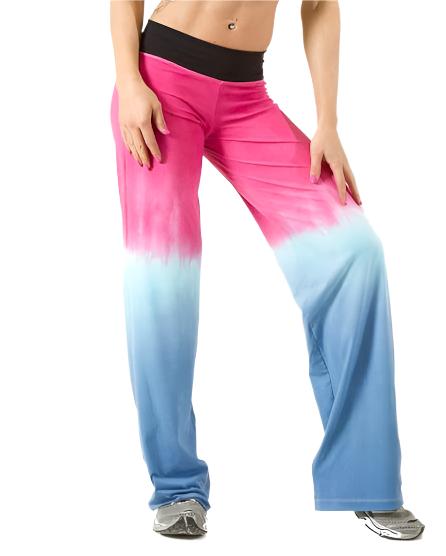 Planet Body Dip-Dye Loose Pant - Navy/Pink - Side View2