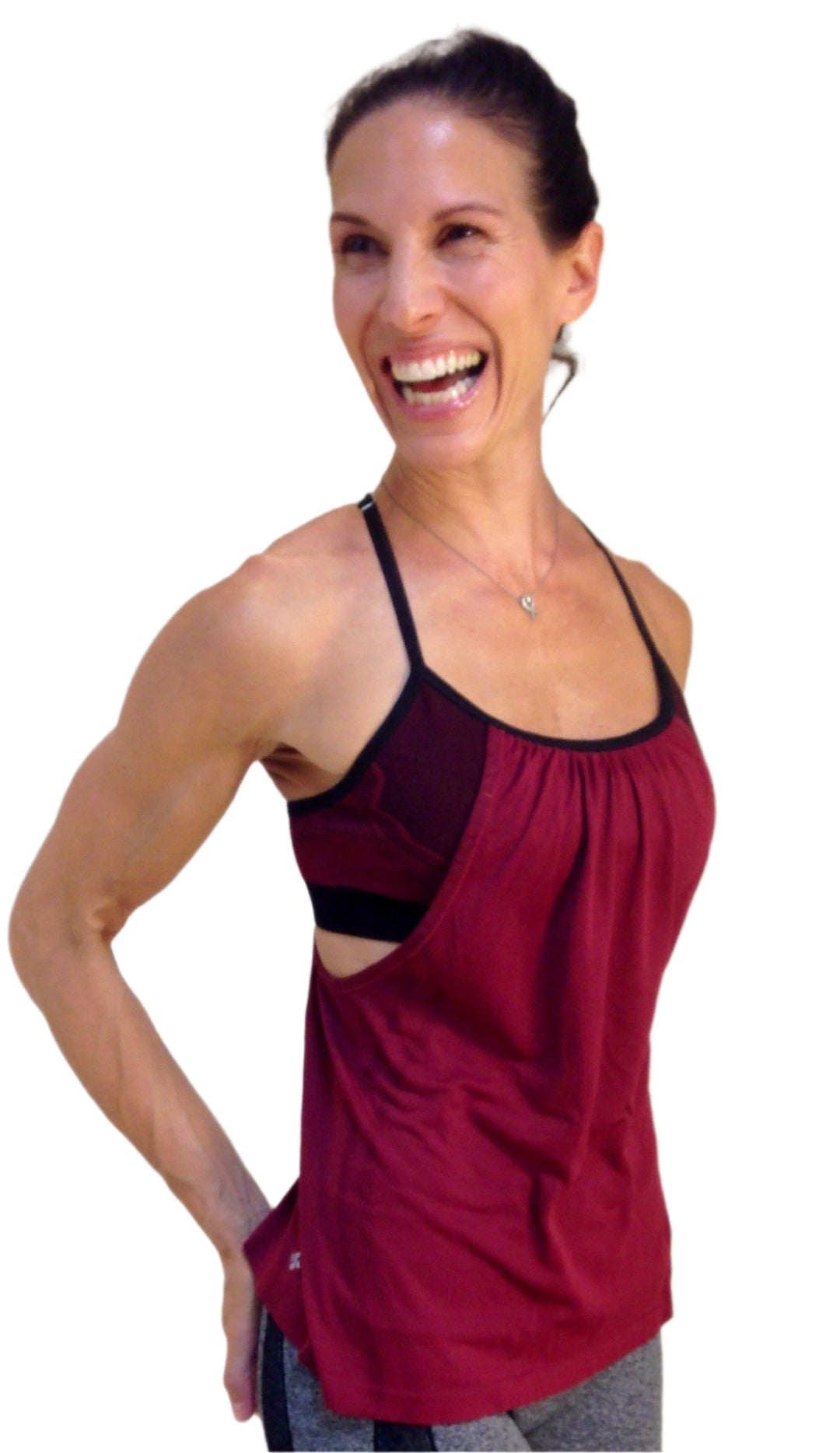 NUX USA Tranquility Cami C654 - Cranberry Solid  - front view