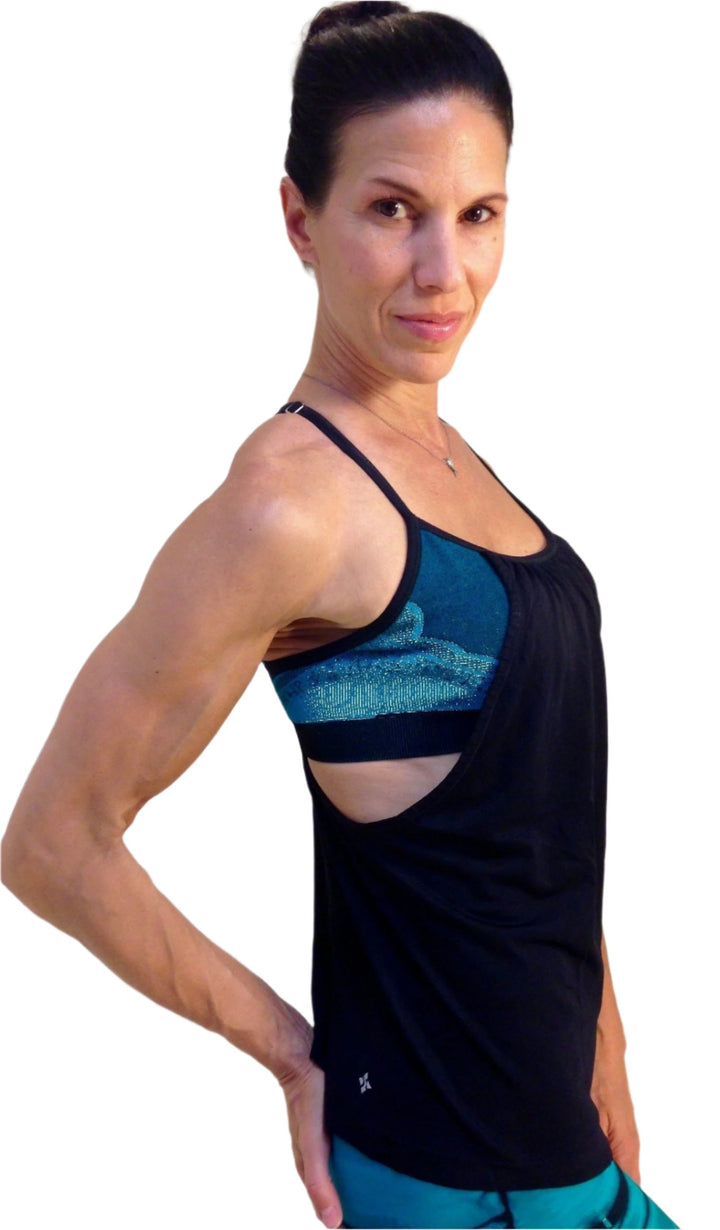 NUX USA Tranquility Cami C654 - Blue  - side view